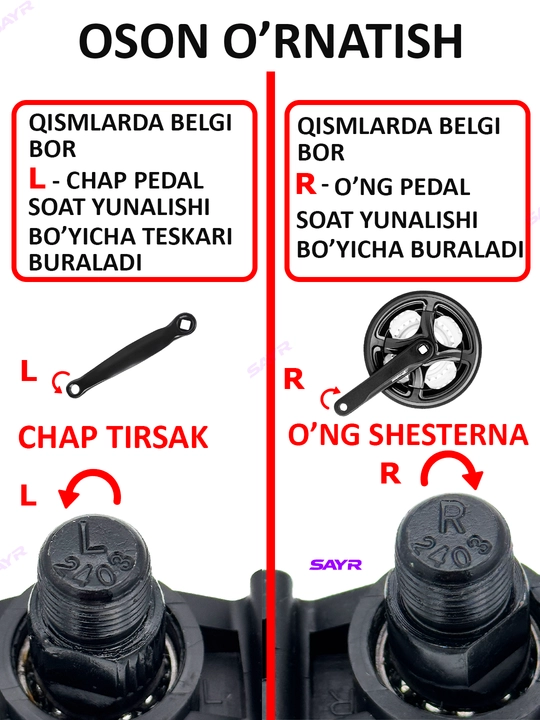 Shahar velosipedi pedallari