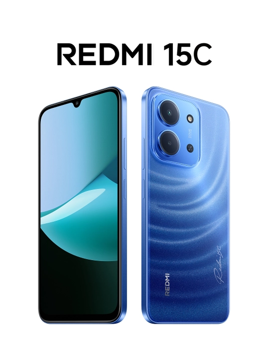 Smartfon Redmi 15C, 8/256GB, 6000 mA/s, 6.9" ekran, 50MP AI kamera, 33 Vt tez zaryadlash