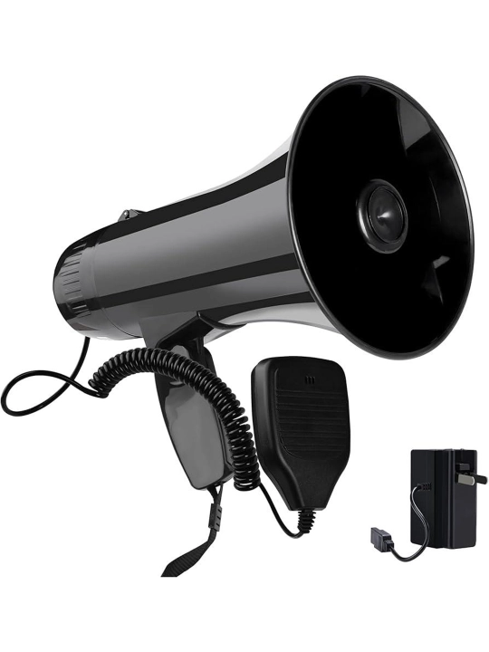 Olinadigan mikrofonli portativ karnay, Megafon, 50 Vt