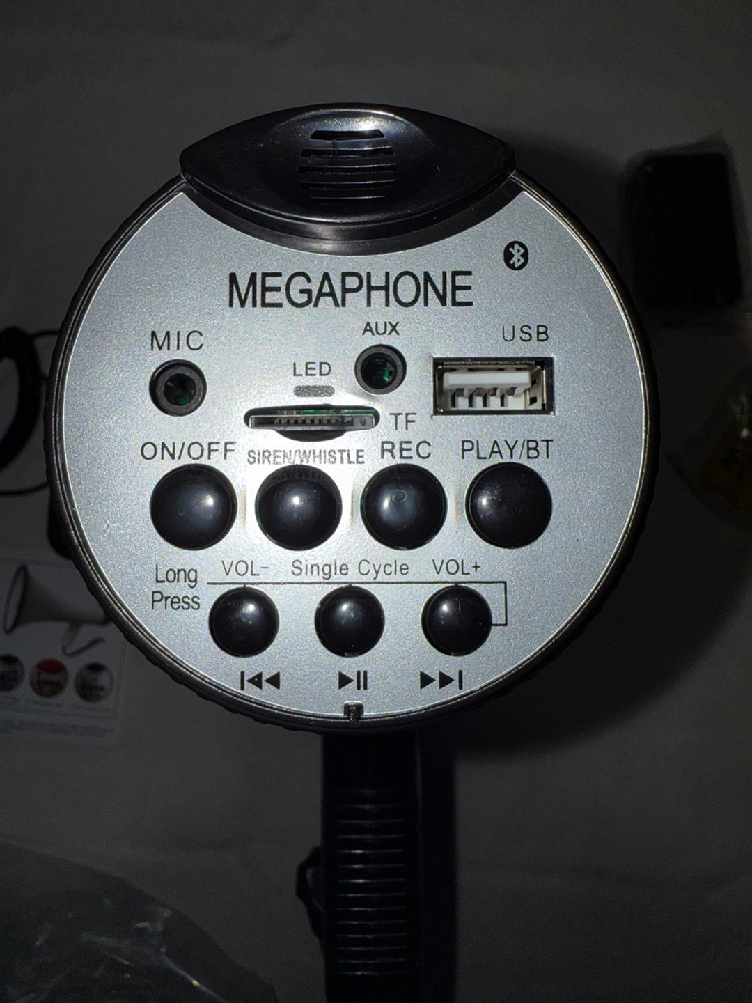 Olinadigan mikrofonli portativ karnay, Megafon, 50 Vt