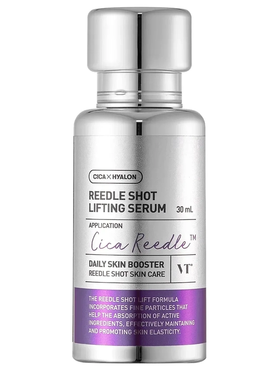 VT Cosmetics Reedle Shot Lifting Serum mikroignalari bo‘lgan intensiv lifting zardobi
