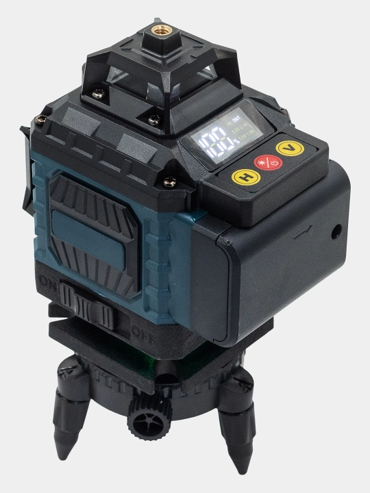 Lazer darajasi 4D, daraja, 360 daraja, 16 qator, tripod va ikkita batareya bilan