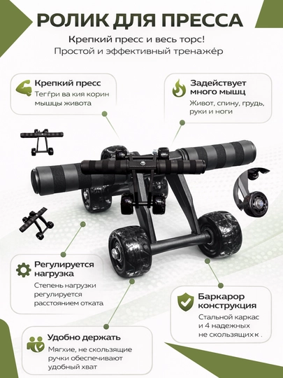 Ролик для пресса - гимнастическое колесо