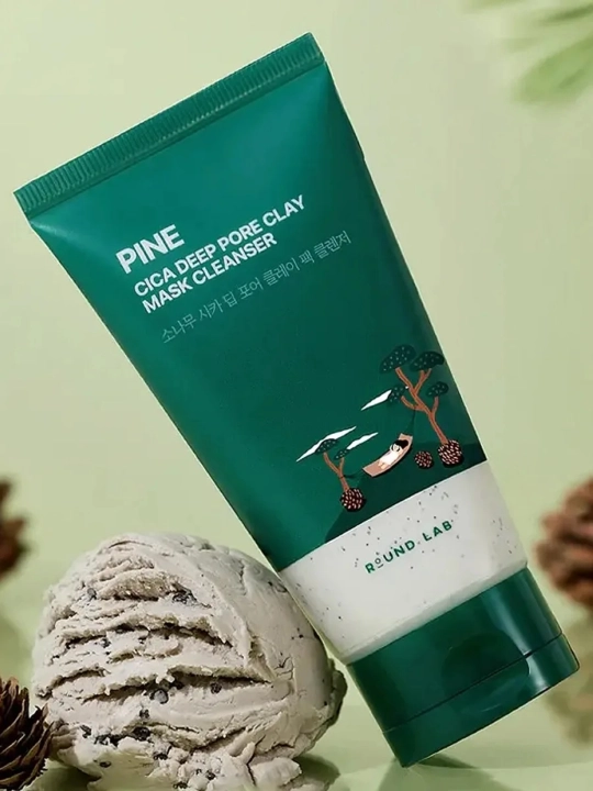 Глиняная маска-пенка для очищения пор Pine Cica Deep Pore Clay Mask Cleanser