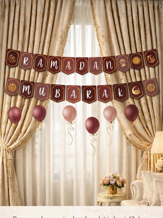 Ramazon Muborak, Ramadan Kareem, Hayit muborak bayram marjon bezaklari dekor EID - 