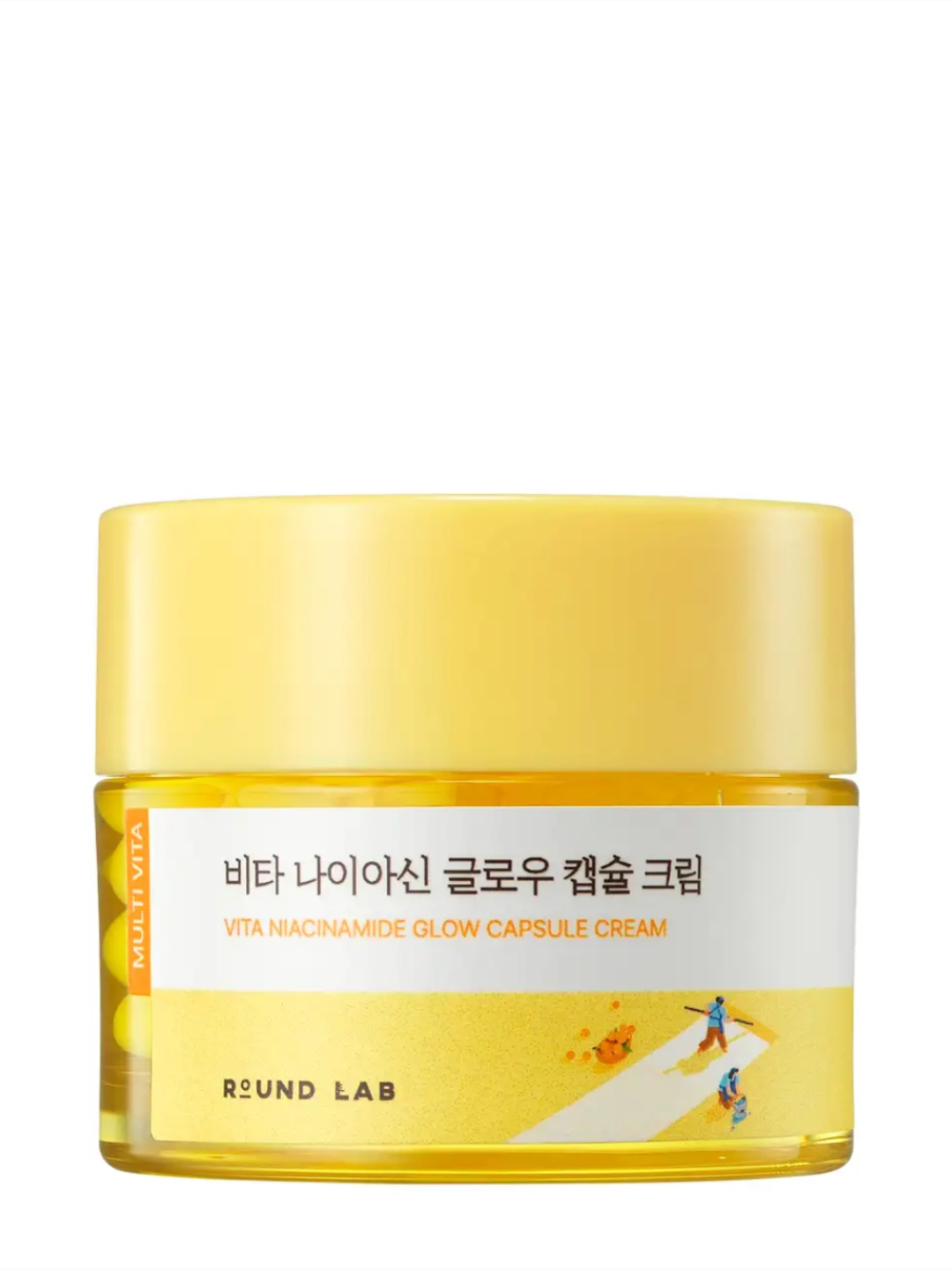 Осветляющий капсульный крем с ниацинамидом Round lab Vita Niacinamide Glow Capsule Cream - 