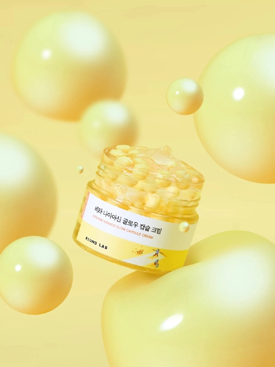 Niatsinamidli tiniqlashtiruvchi kapsulali krem Round lab Vita Niacinamide Capsule Cream