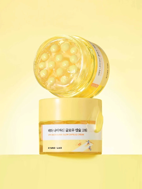 Niatsinamidli tiniqlashtiruvchi kapsulali krem Round lab Vita Niacinamide Capsule Cream