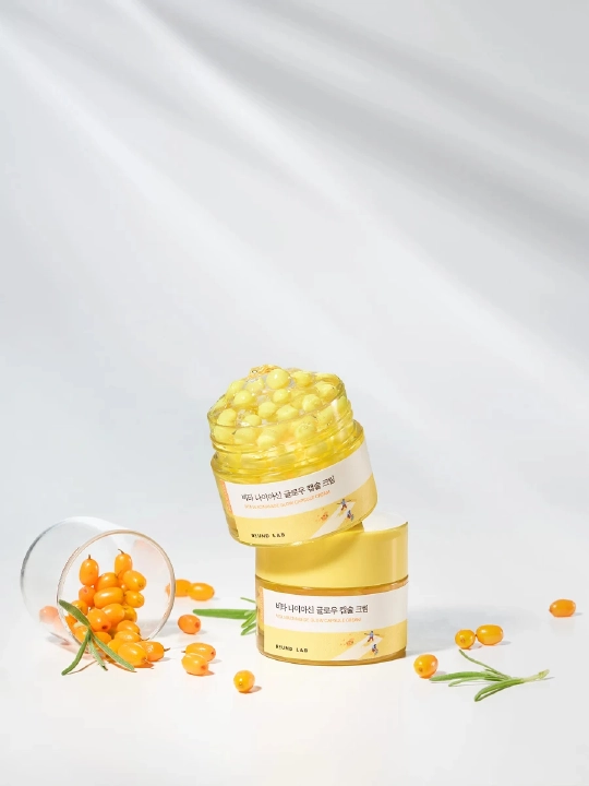 Niatsinamidli tiniqlashtiruvchi kapsulali krem Round lab Vita Niacinamide Capsule Cream