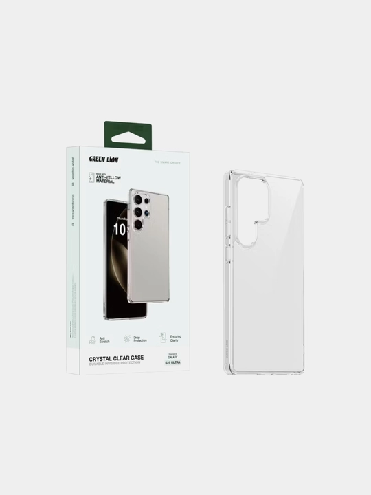 Прозрачный чехол Green Lion Crystal Clear для Samsung S24, S25, 26 Plus/Ultra