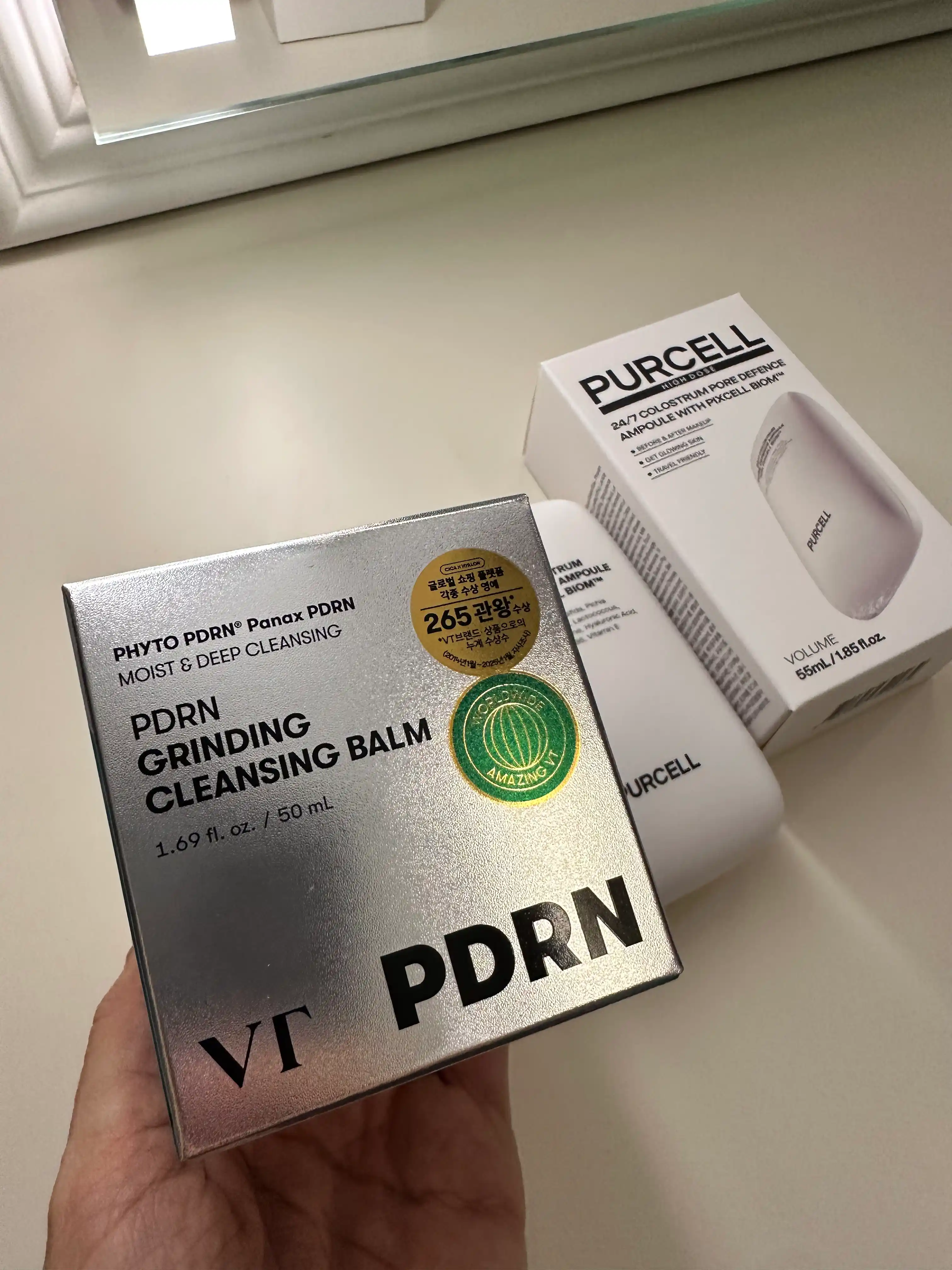 PDRN bilan terini tozalash va makiyajni olib tashlash uchun gidrofil balzam VT Cosmetics