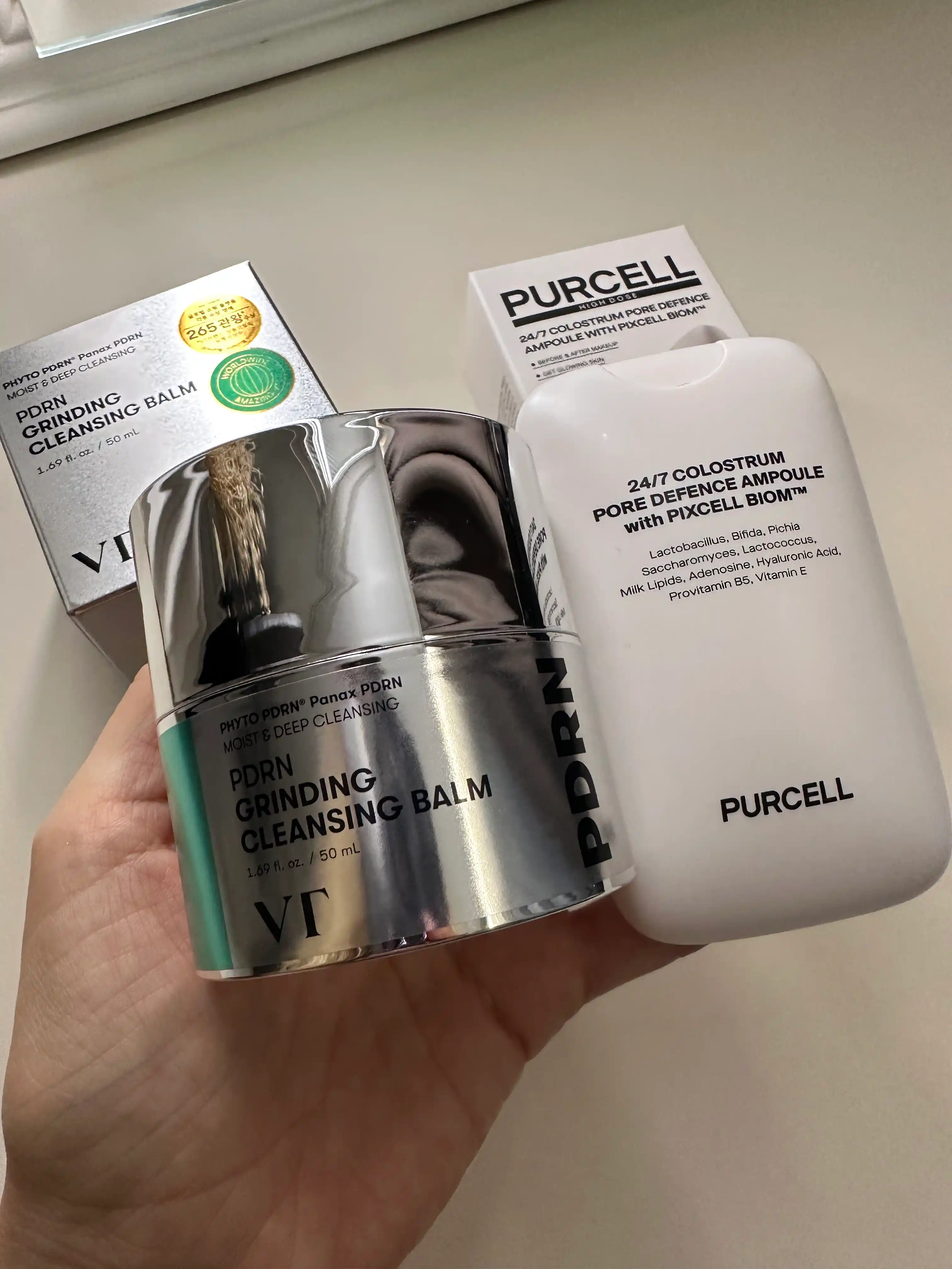 PDRN bilan terini tozalash va makiyajni olib tashlash uchun gidrofil balzam VT Cosmetics