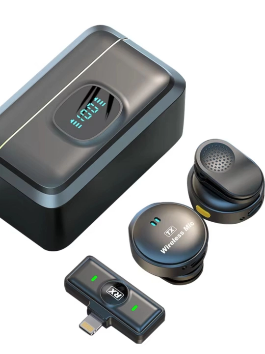 Simsiz petlichka mikrofon telefon uchun, iPhone va Android uchun, AAA
