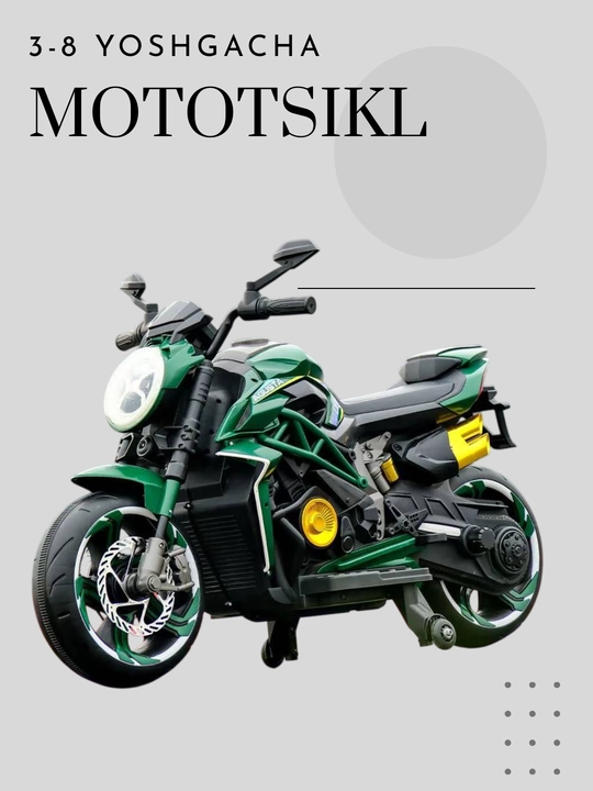 Katta bolalar mototsikli, 4 yoshdan 12 yoshgacha - 