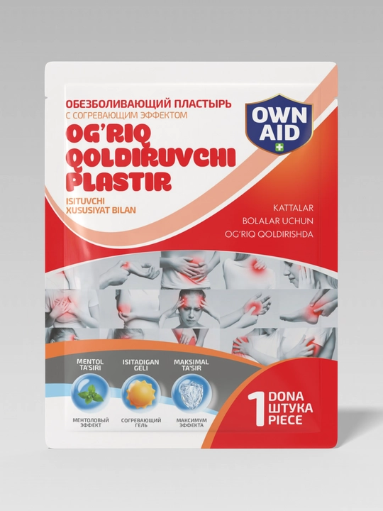Og‘riq qoldiruvchi plastir (isituvchi)