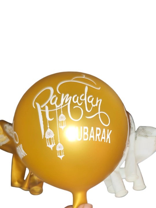 "Ramazon / Hayit Muborak" lateks sharlar, 30 sm, 10 dona