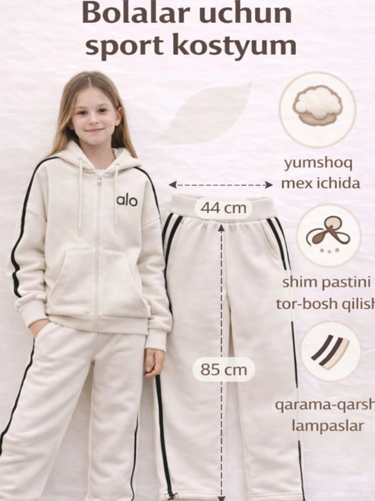 Qizlar uchun sportivka kostyum - 