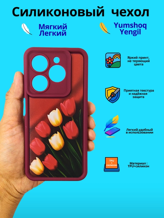 Чехлы для смартфона Tecno Spark Go 2024, Spark 20/20C, Infinix Smart 8/Hot 40 i