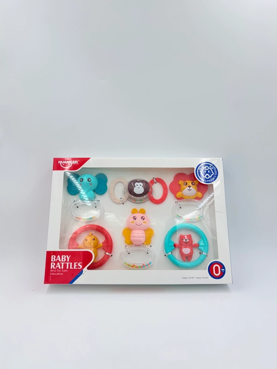 Baby Rattles bolalar uchun shovqinli o‘yinchoqlar to‘plami, 8 dona