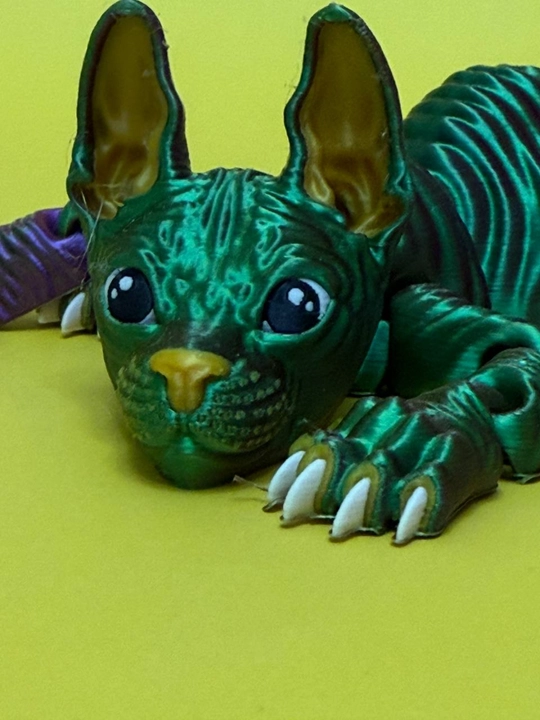 Подвижный кот Сфинкс, игрушка антистресс - 