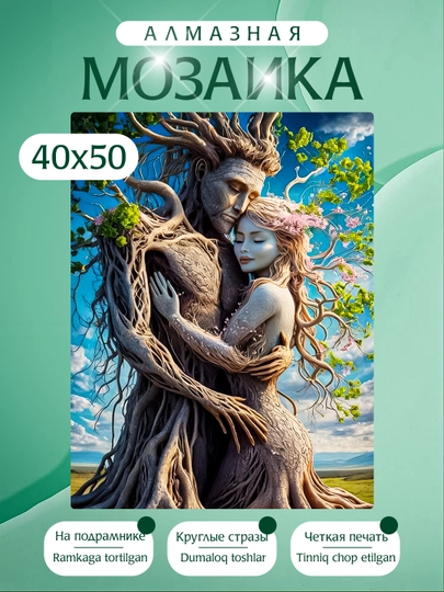 Алмазная мозаика вышивка Skystore, холст на подрамнике, 40 х 50 см — KARTIIN-ЛЮДИ40Х50-ИНДИГО