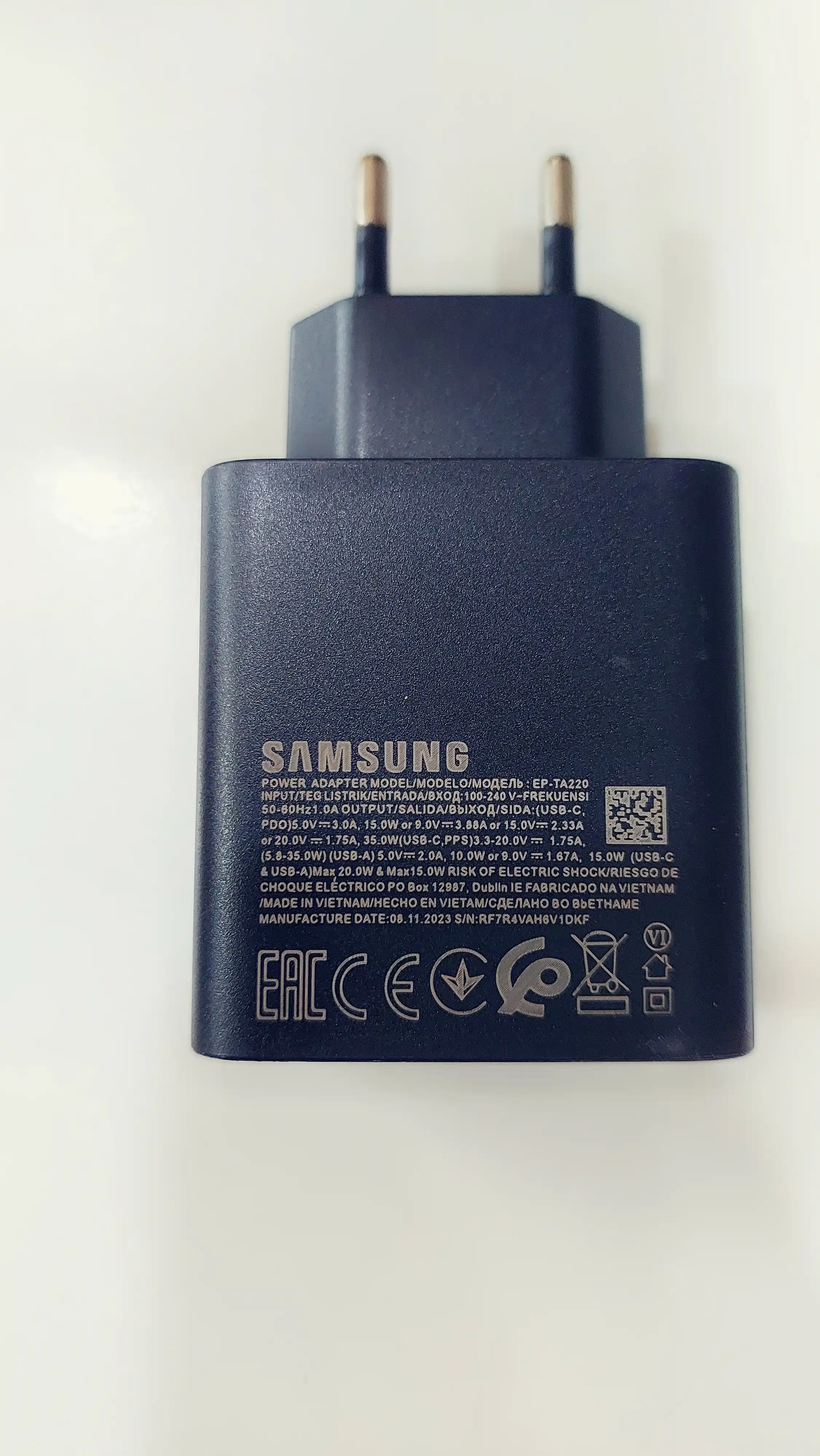 Galovka 35W fast charger. Adapter USB-C, Tezkor quvvat