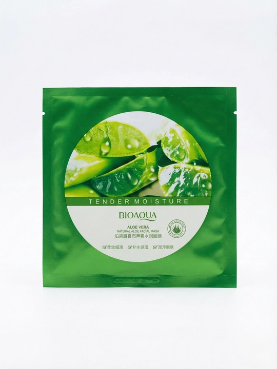 Тканевая маска для лица Bioaqua с экстрактом Алоэ Вера, увлажняющая и успокаивающая