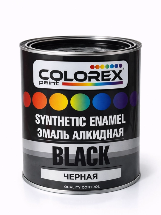 Alkid emali COLOREX sintetik emali, 1 kg, 2,5 kg - yog‘och va metall uchun bo‘yoq - 