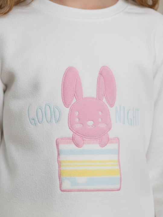 Yumshoq paxtali pijama, qizlar uchun uy kiyimi, 3-7 yoshli bolalar uchun