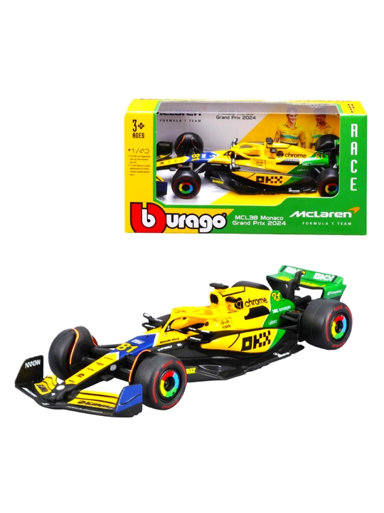 Formula 1 kolleksiya o'yinchoq mashinasi "BBURAGO F1", 1/43 miqiyosida - 