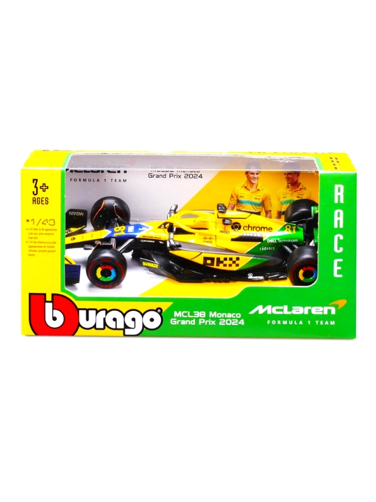Formula 1 kolleksiya o'yinchoq mashinasi "BBURAGO F1", 1/43 miqiyosida