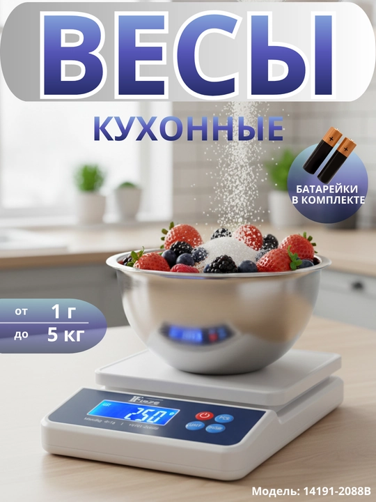 Elektron stol tarozisi, 2088V modeli - 5 kg, aniqligi 1 g - 