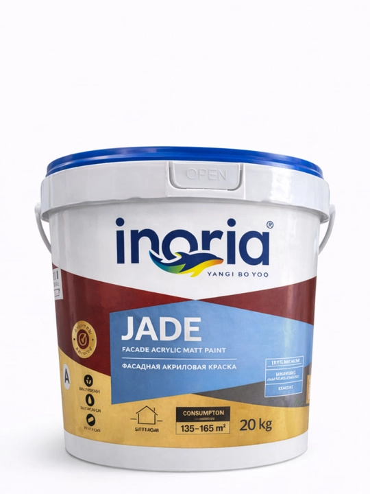 INORIA JADE - fasad akril mat bo‘yog‘i  3.5 kg/10 kg/20 kg
