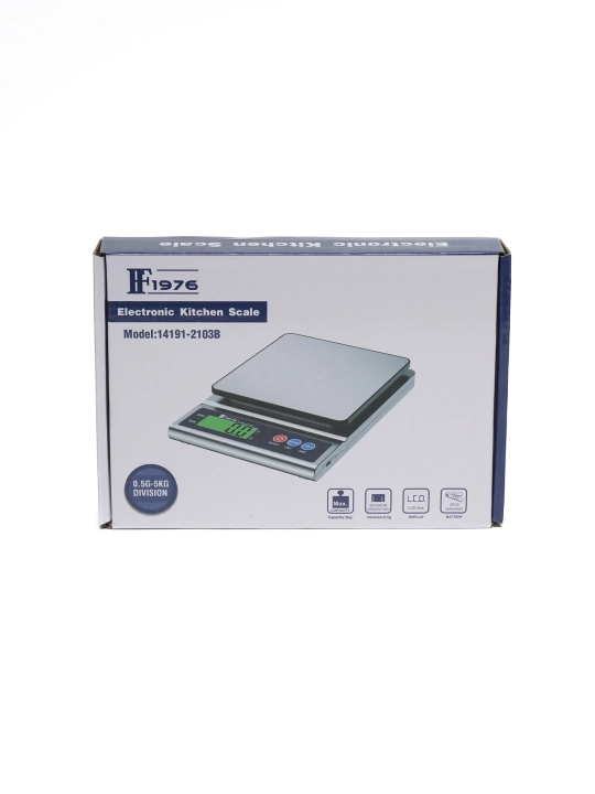 Metall platformali elektron oshxona tarozi 5 kg (aniqlik 1 g)