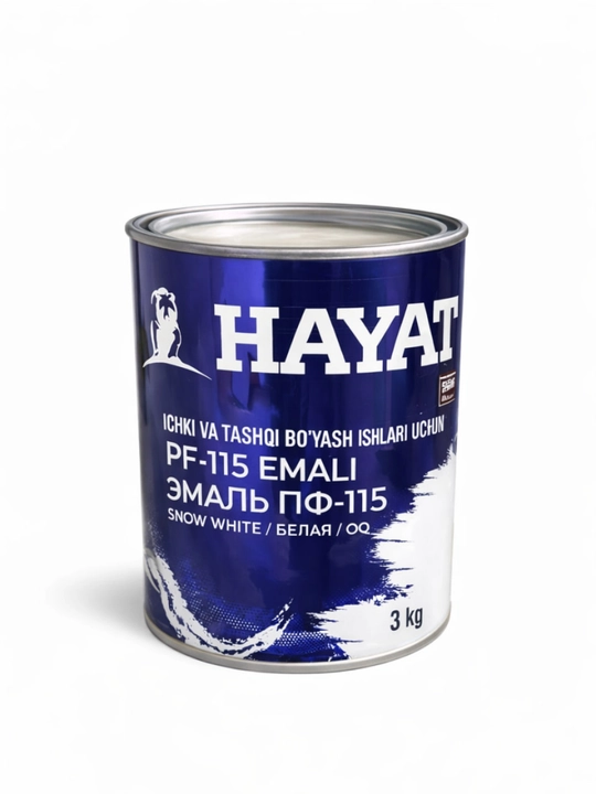 HAYAT PF-115 Emali – Oq rang (Snow White), 3 kg