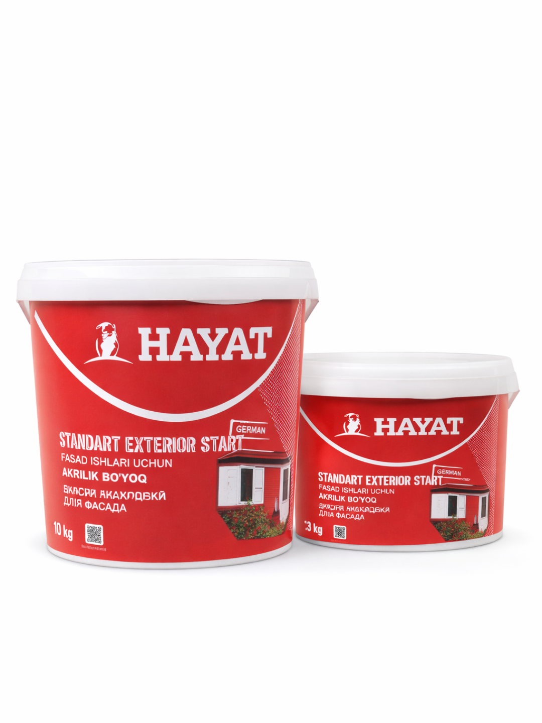HAYAT Standart Exterior Start - Акриловая краска для фасадных работ  25 кг 20 кг 10 кг 4 кг
