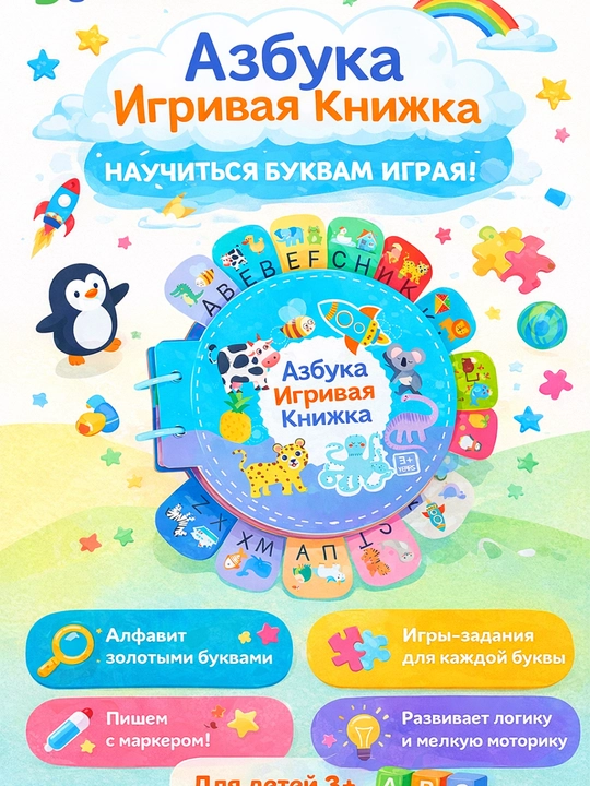 Busybook, rivojlantruvchi kitob, Montessori kitobi - 