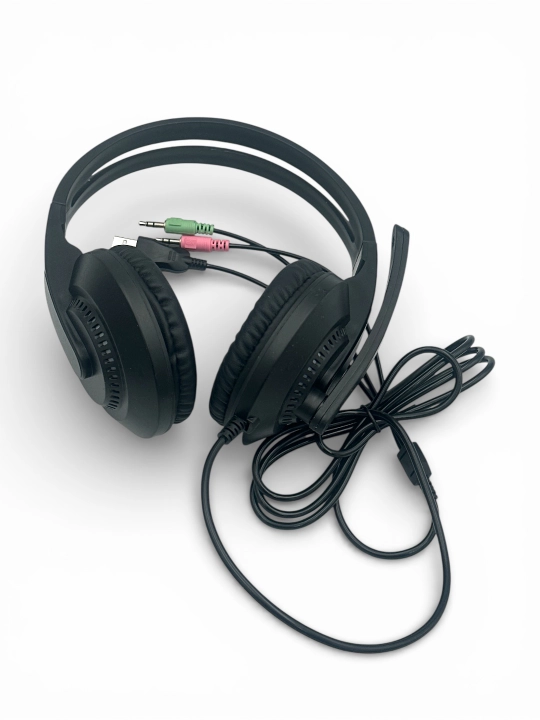 Игровые наушники, с микрофоном, проводные, для компьютера, с RGB-подсветкой