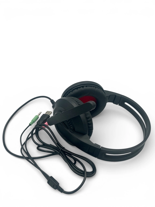 Игровые наушники, с микрофоном, проводные, для компьютера, с RGB-подсветкой