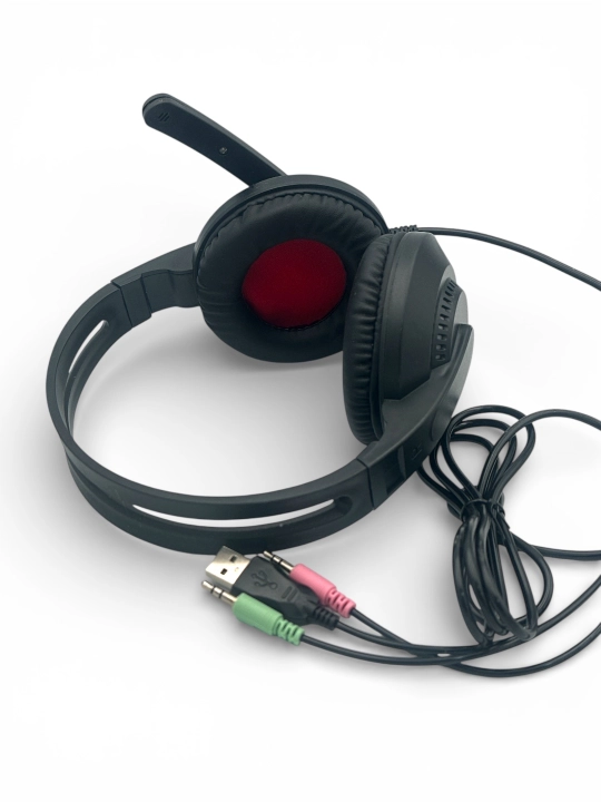 Игровые наушники, с микрофоном, проводные, для компьютера, с RGB-подсветкой