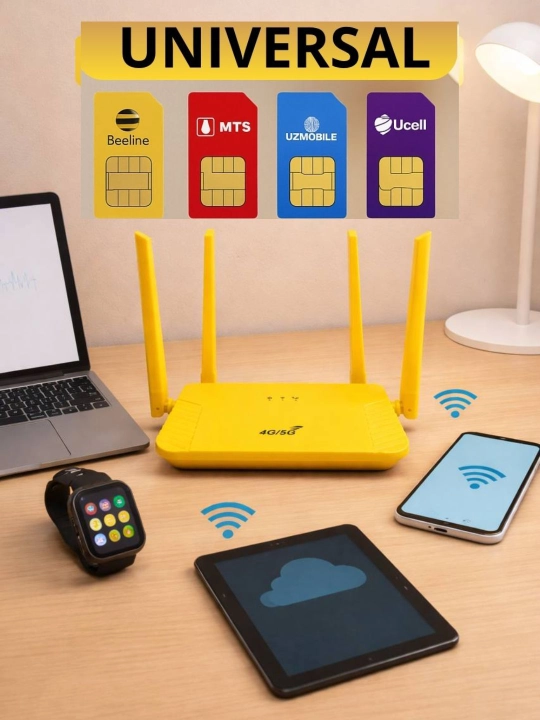Wi-Fi 6 Новое поколение роутер CPE, 4G, 5G, с сим-картой - 