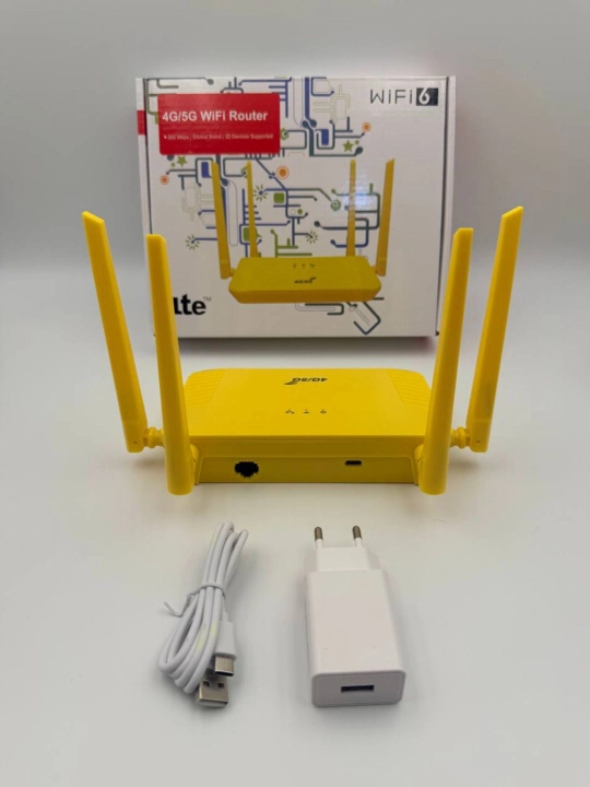 Wi-Fi 6 Yangi avlod router CPE, 4G, 5G, sim kartali
