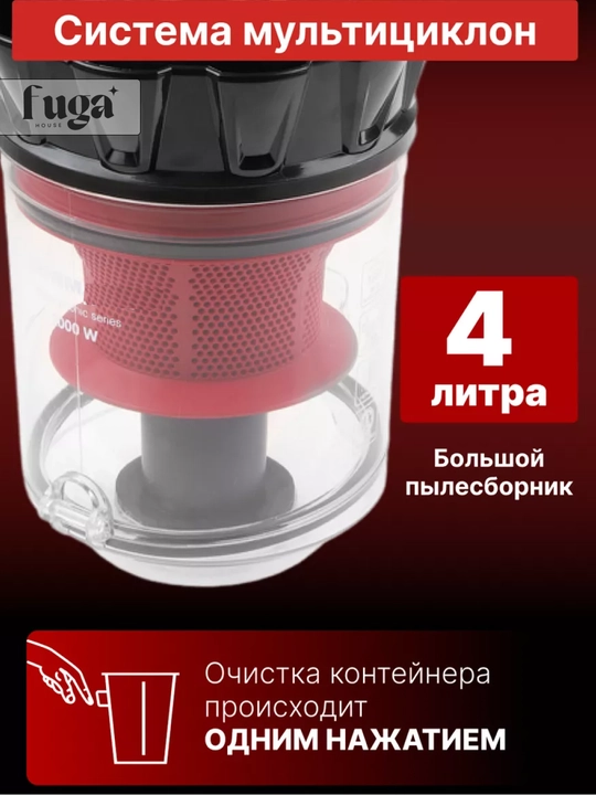 Itimate 3200 Vt quvvatli changyutgich, HEPA-filtr, multitsiklon, 4 litrli konteyner, qopsiz
