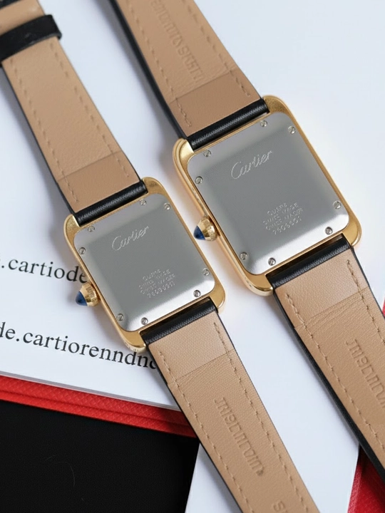 Cartier Tank MC парные наручные часы, мужские и женские, кварцевые