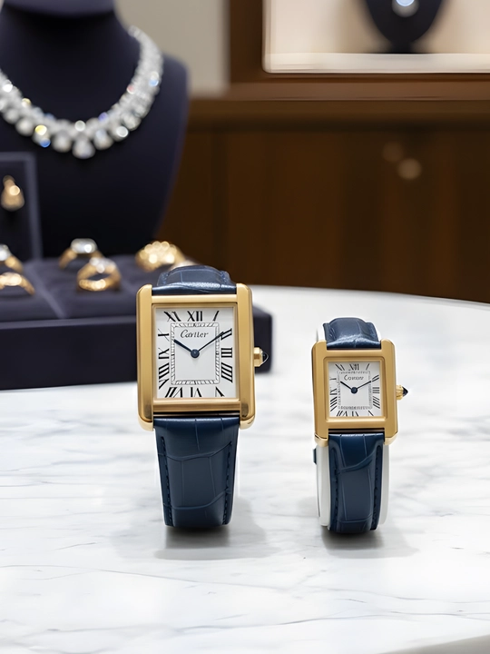 Cartier Tank MC парные наручные часы, мужские и женские, кварцевые