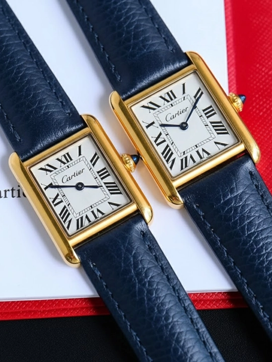 Cartier Tank MC парные наручные часы, мужские и женские, кварцевые