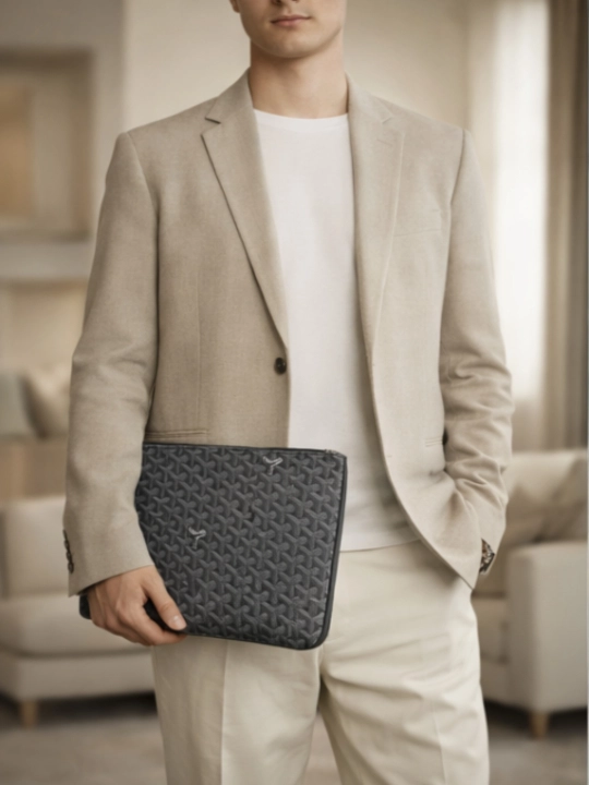Портфель GOYARD мужской, 33 x 22 см