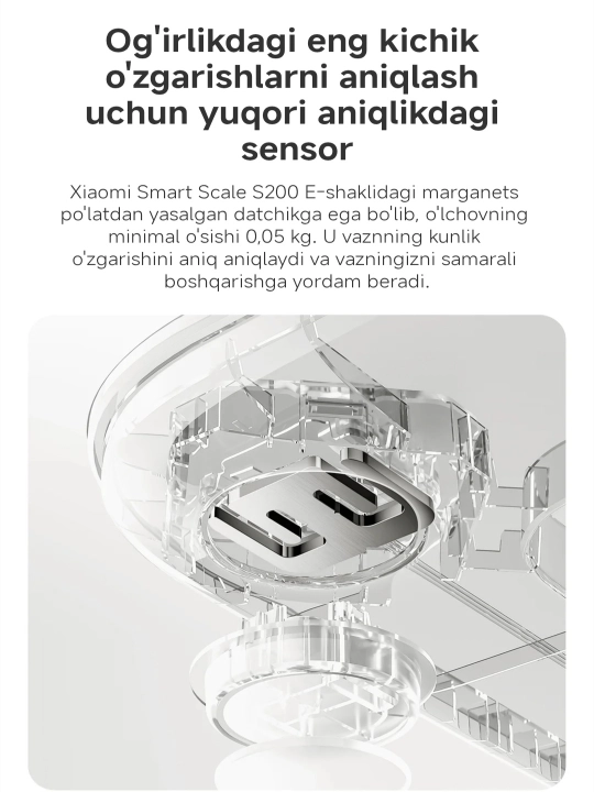 Smart tarozi Xiaomi Mi Smart Scale S200, global versiya