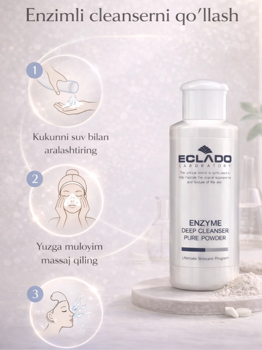 Очищающая пудра Eclado Enzyme для глубокого очищения