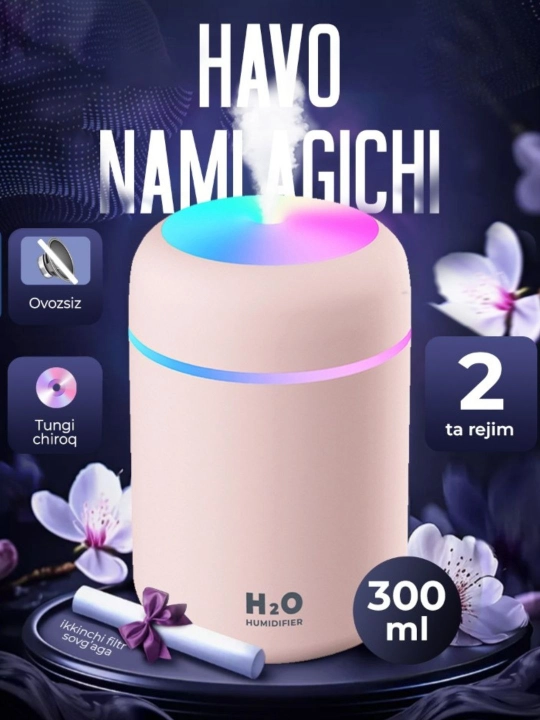 Havo namlagich, uy,ofis va avtomobil uchun,yoritgichli havo namlagich 3 tasi 1 da - 